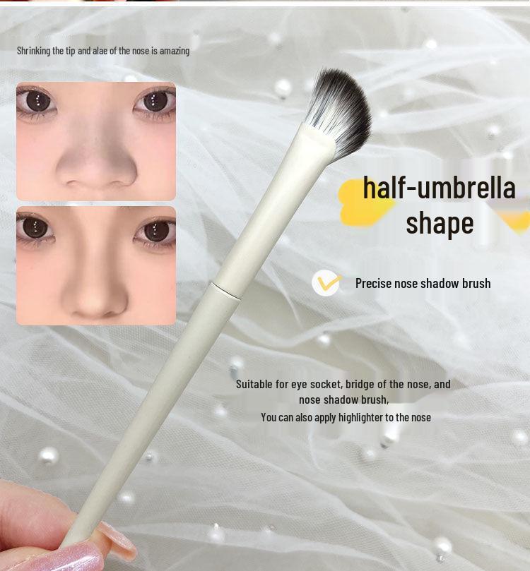 Portable Tapered Eyeshadow & Concealer Brush Set - Soft Bristle for Detail and Blending