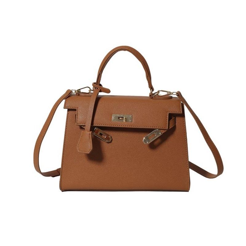 PU Fashion Versatile Buckle Handbag Casual Solid Large Capacity Shoulder Bag 2025 Hot Selling Women's Light Luxury Crossbody Bag