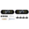 TPMS 4 Wheel Tyre Pressure Monitor Real-time Display TPMS Monitor Solar Power&USB Charge LCD Display Auto Security Alarm Device