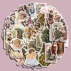 Romantic Christmas 50 Large Waterproof Stickers for Journals, Suitcases, Phones, and Tablets