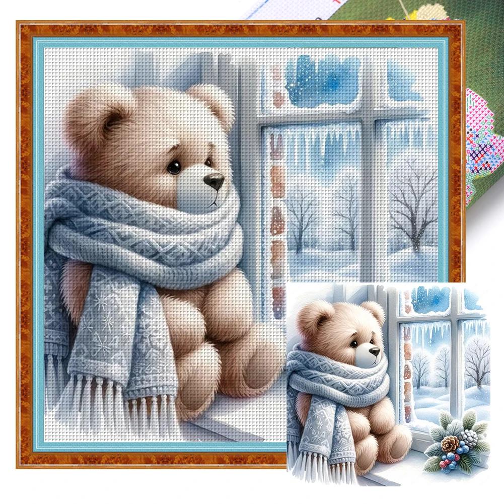 Cartone Animato Ricamo Completo Filo Eco-cotone Kit Punto Croce Stampato 11CT Opera d'Arte