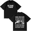 Rapper Don Toliver Octane Tour 2026 Grafik T-Shirt Herren Damen Hip Hop T-Shirts Kurzarm Baumwolle Locker Freizeit T-Shirts