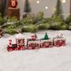 Christmas Decorations Christmas Wooden Train Kindergarten Christmas Gifts Window Decorations Christmas Toys