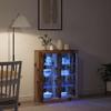 LED Sideboard Reclaimed Wood 81 x 37 x 100 cm Engineered Wood