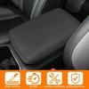 Console Lid Armrest Cover PVC Leather For Subaru Outback -2024 BLACK