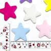 10Pcs 6.5CM Colorful Plush Star Appliques For Handmade Bag Garment Shoe Decoration Hair Accessories and Sewing Craft