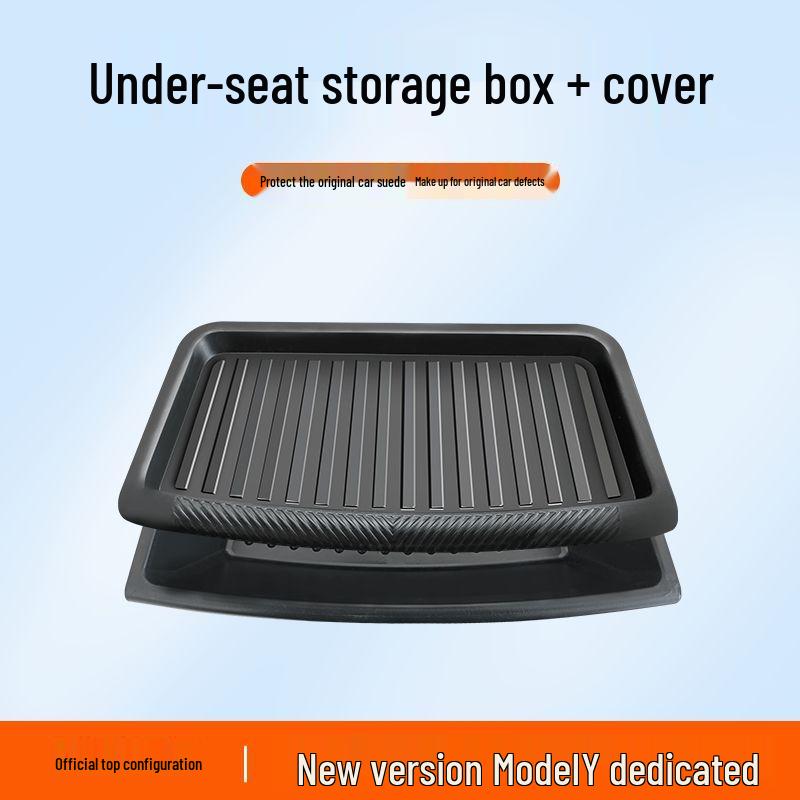 Tesla Model Y Under-Seat Storage Box Organizer for Rear Seat Accessories