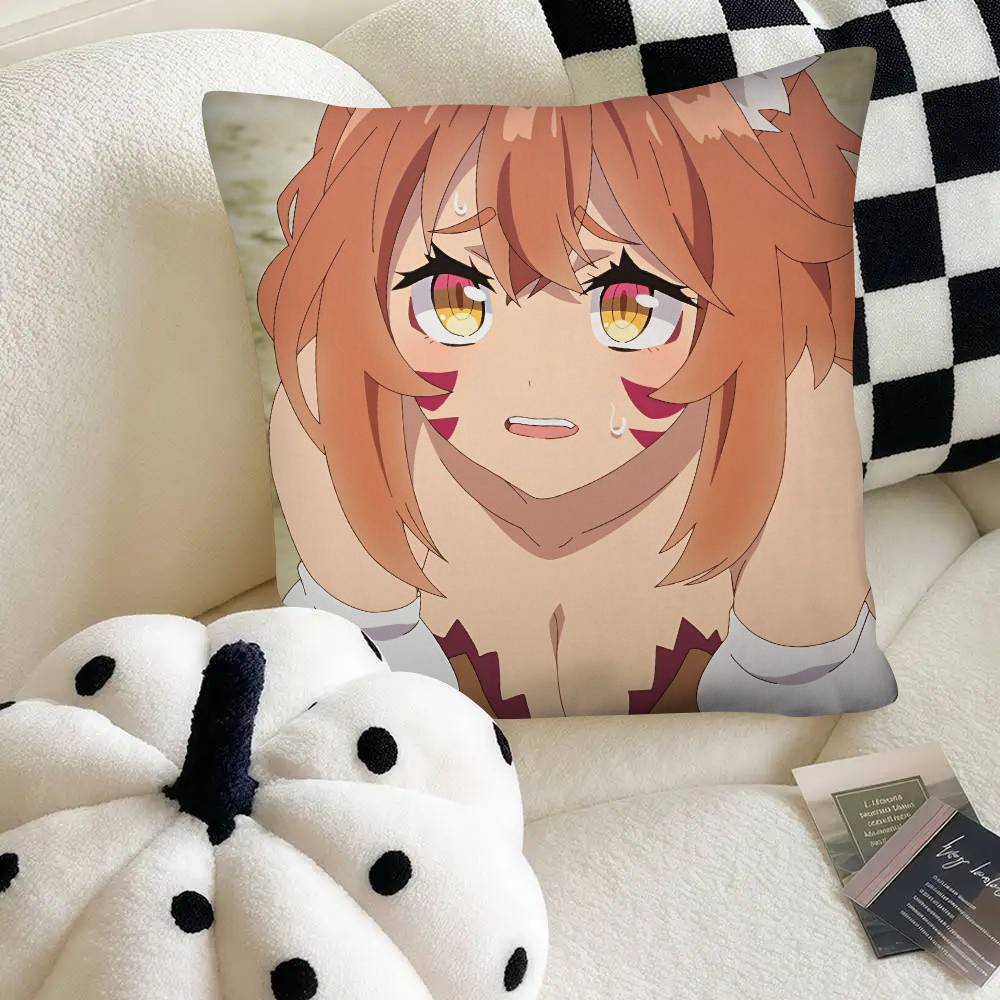 Anime Farming Life In Another World Pillow Case Fashion Square Pillowcase Bedroom Sofa Room Ins Decoration Leisure