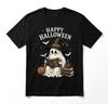 Ghost Readingrs Book Halloween Book Graphic Black T Shirt Gift For Friends