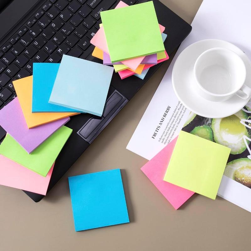 Neon Color 3 By 3 Inch Detachable Sticky Notes Memo Pad For Students Daily Reminder