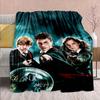 Harry Potter Magic Owl Flannel Blanket - Soft Warm Perfect for Sofa, Bedding Camping Travel Office Home Decor -QJY