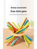 Kids' Wooden 3-in-1 Pick-Up Sticks Game: Dice, Color Recognition, Educational Parent-Child Interaction Table Toy