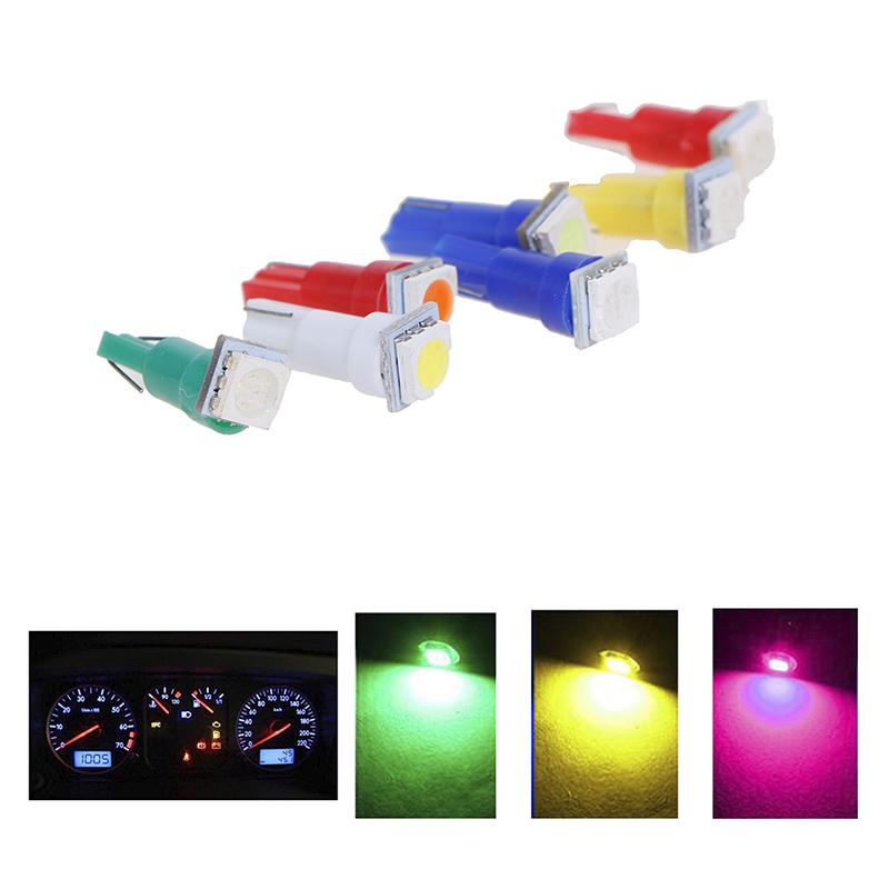 10pcs LED T5 5050 Instrument Light Bulbs 24V DC LED Car Auto Dashboards Gauge Lamp