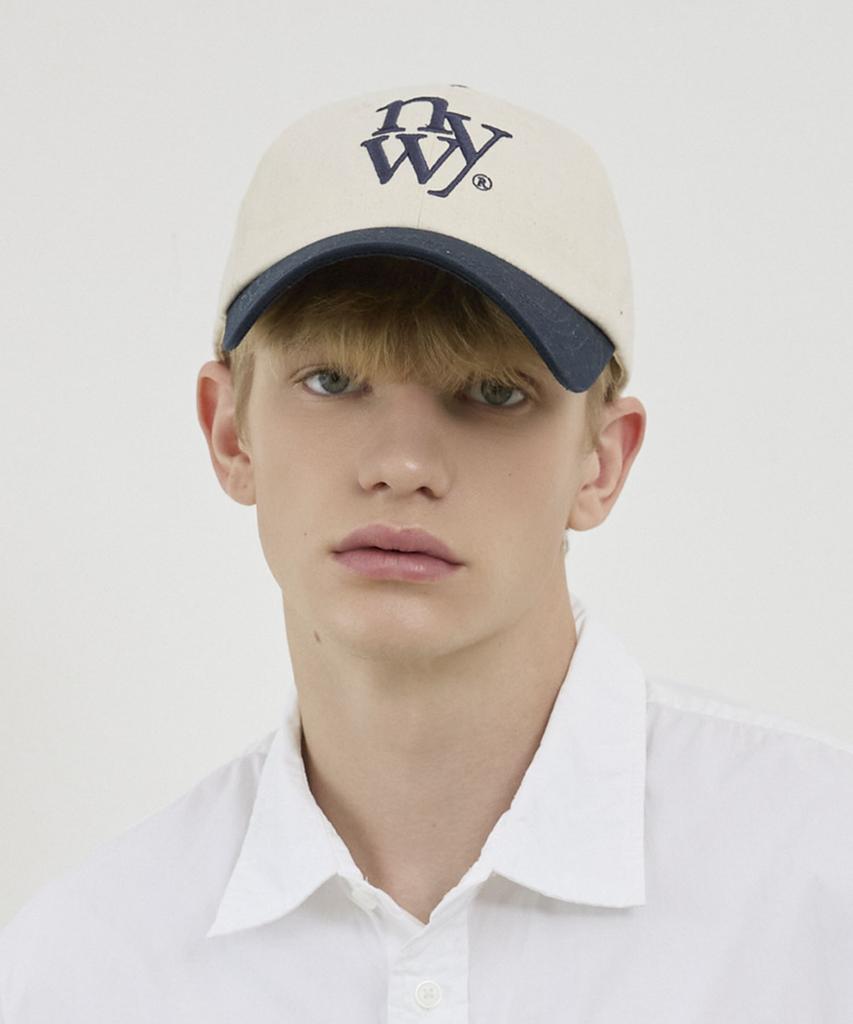 Nyuyogwogseu Logo Two-Tone Ball Cap_Navy