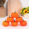 5PCS Foam Foam Pumpkin Mini Size Halloween Decorate Pumpkins Artificial Pumpkin  For Halloween