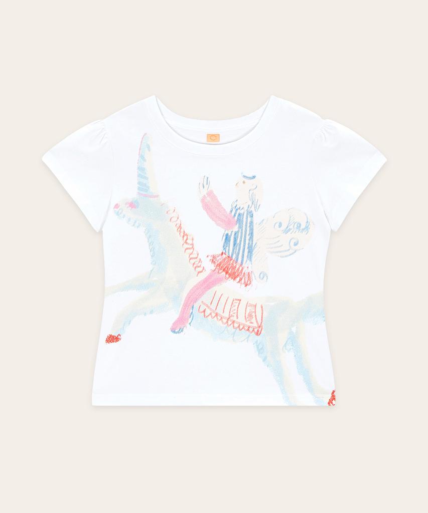 SINOON Big Unicorn Puff T-Shirt (Blue)