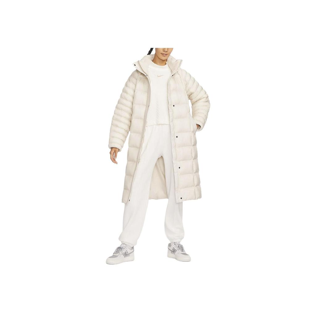 Nike Swoosh Puffer Primaloft Therma-FIT Long Jacket White FB7671-104