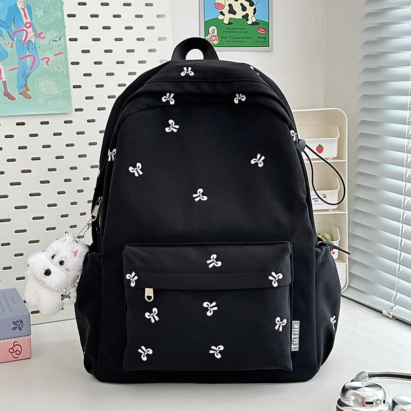 School bag new high value fresh sweet candy color backpack junior high school students lightweight travel backpack