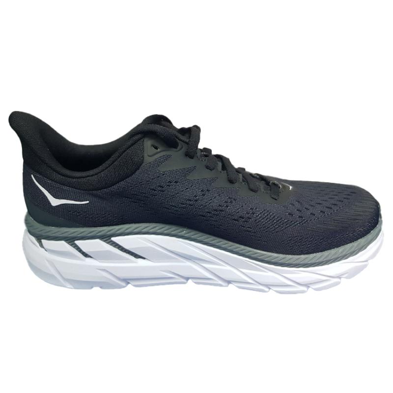 HOKA One One Clifton 7 Low 'Black White' Sneakers 1110534-BWHT