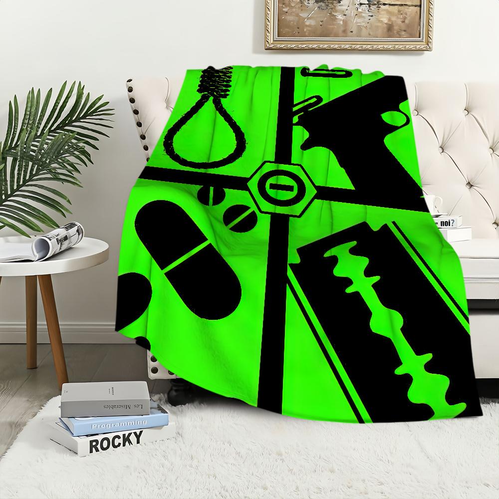 Rock Band Type O Negative Blanket Plush Nap Sofa rug for Living Room Warm Office Bedroom Birthday Home Travel Kid Gifts