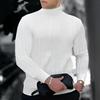 Men's Korean-Style Slim Fit High Neck Sweater - Warm Knitwear for Autumn/Winter