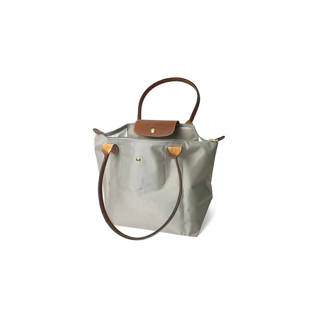 New LONGCHAMP Le Pliage Recycled Material Dumpling Bag Handbag, Shoulder Bag Women's Gray 1899089P55