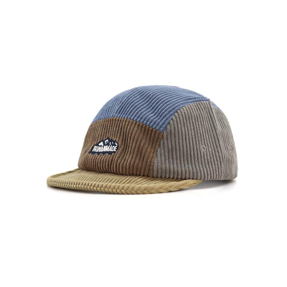 Japanese Style Corduroy Baseball Cap Retro 5 Panel Cap Casual Short Brim Cap Spring Autumn Winter