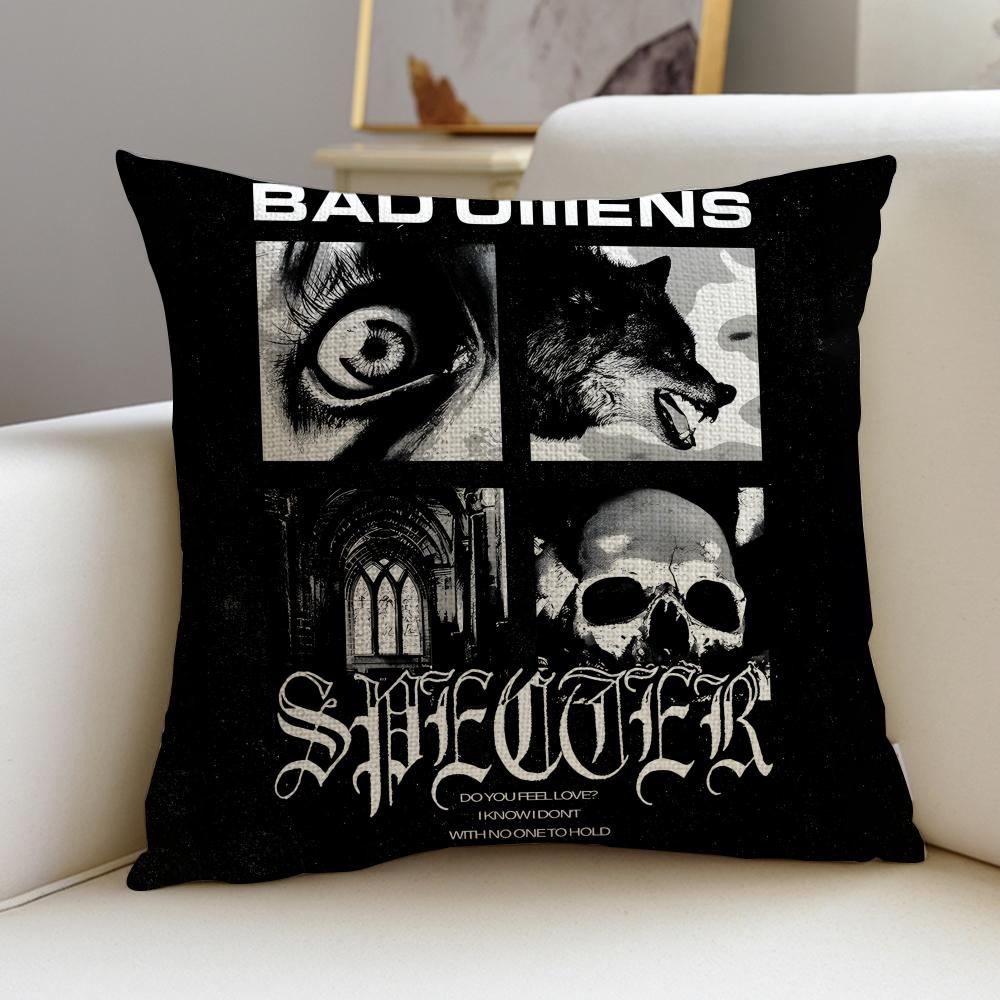 Heavy BBad OmensS Cushion Cover Breathable and skinfriendly linen pillowcase square removable and washable cushion