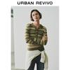 UR Women's Retro Plaid Half-Placket Knit Top