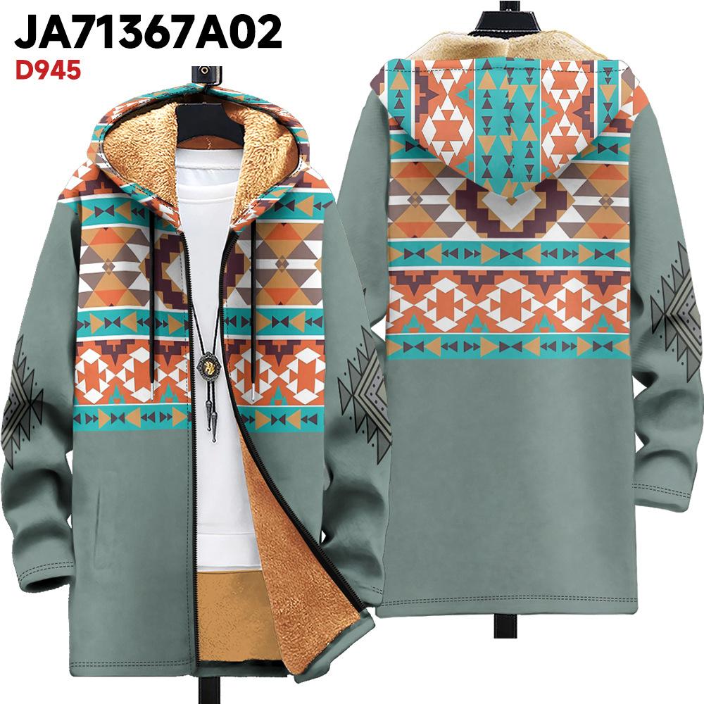 

Новая куртка: разноцветные элементы узора, кардиган с капюшоном на молнии, утолщенная зимняя флисовая одежда с подкладкой, желтая подкладка, модная хлопковая одежда 4XL