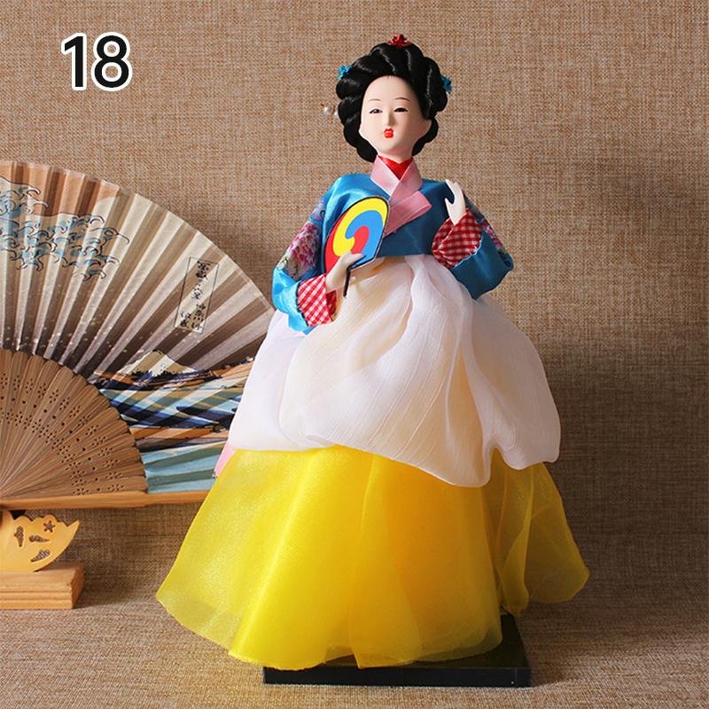 Korean Palace Hanbok Doll Ornament Princess Korean Drama Doll Toy Restaurant Home Decor Display Miniatures Desktop Ornament Gift