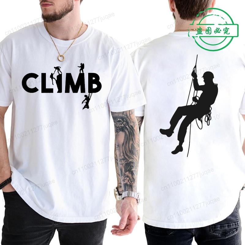 Vintage Mens TShirts Tops Clothing Rock Climbing Bouldering Rock Climber Climbing Memes TShirt Male Female Fashion Tops Tees