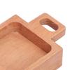 Grip Handle Handled Dish Wooden Condiment Dish Easy To Wipe Snack Plate  Home Dining