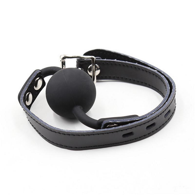 Mouth Plug Silicone Ball Oral Fixator PU Leather Belt Bondage    Bdsm Bondage Slave Ball Gag Erotic Sex