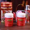 Miniature Dollhouse Chinese Nostalgic Scene Table Warm Kettle Miniature Food Toy Model Ornament For Doll Accessories