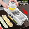 Multifunctional Lemon Slicer Vegetable Grater With Basket,v-blade Fruit Potato Chopper Carrot Cutter Slicer Kitchen Accessories