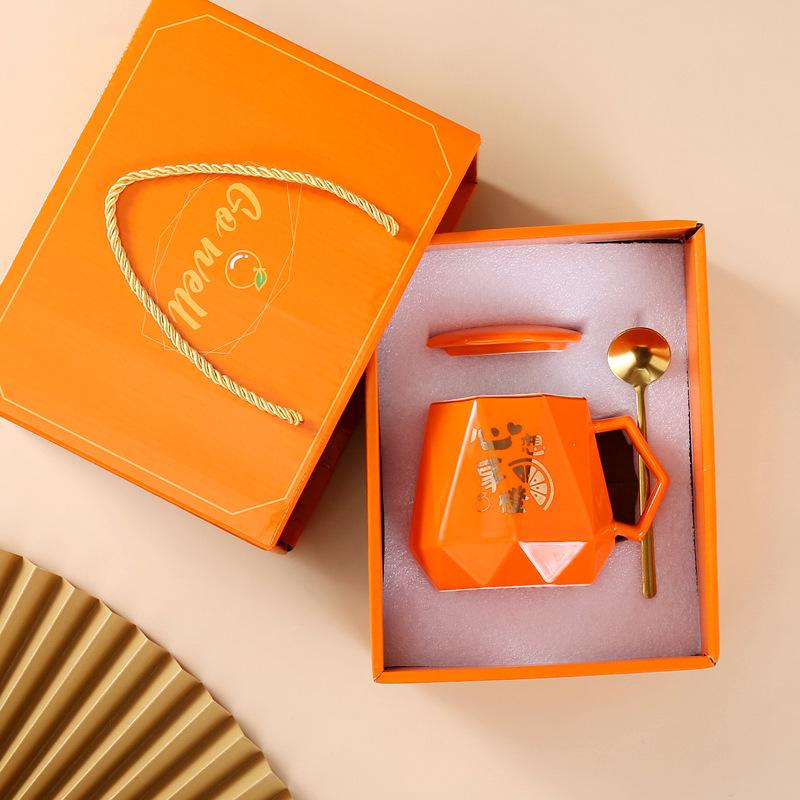 High Value Mug Creative Wedding Souvenir Gift Water Cup Anniversary Event Gift Ceramic Cup Wedding Gift Box Cup