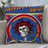 Band Grateful Dead Cushion Cover Cushion Covers Natural Linen Breathable Sofa Bedroom Decor Pillowcase
