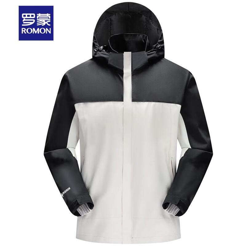 Romon Unisex Outdoor Detachable Hooded Windproof Jacket