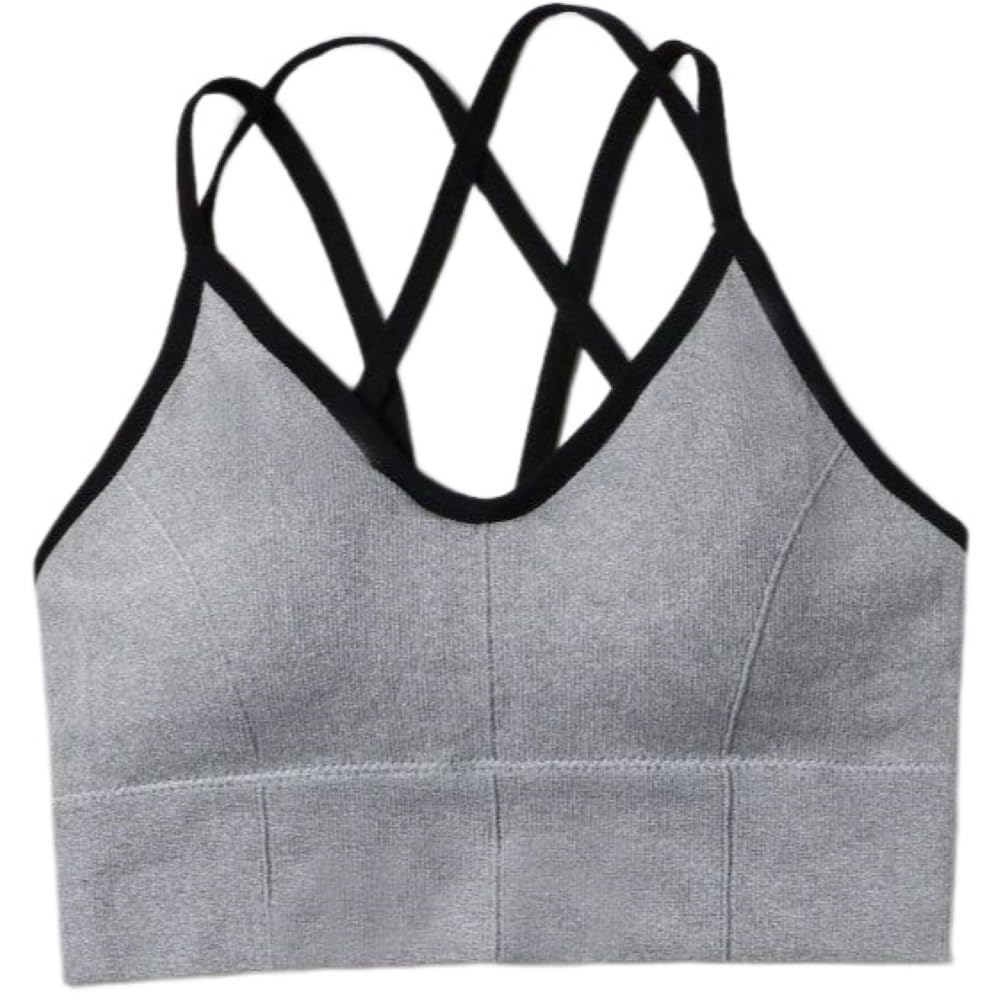 

Plus Nao Sports Bra with and Nighttime Innerwear Black Women s Cups, Crossback, Fitness, Yoga, -