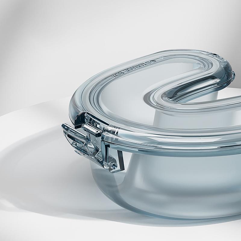 Leak Proof Simple Denture Case Sealed U Shape Transparent Denture Box Mouthguard Container Oral Care Denture Storage Container