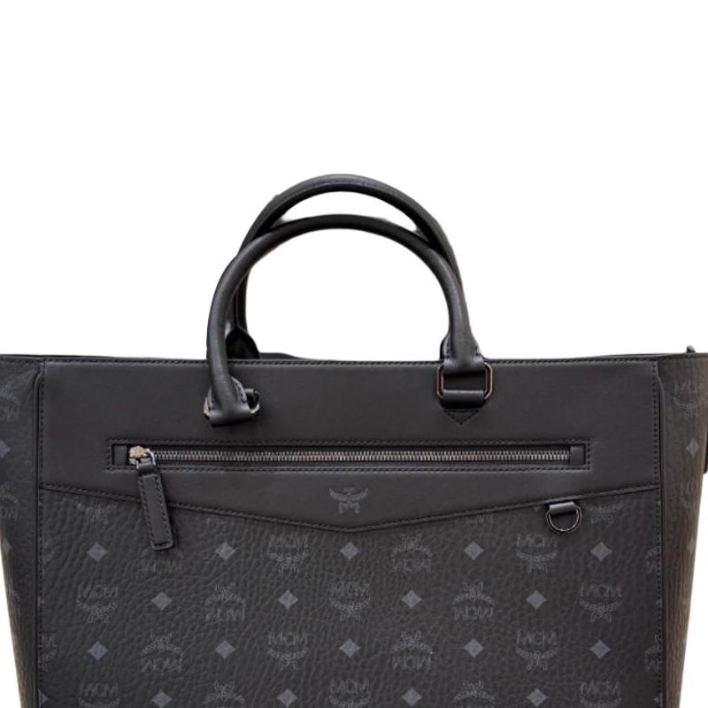 MCM Klassic Cubic Messenger Bag Black MMTFAAK01BK001