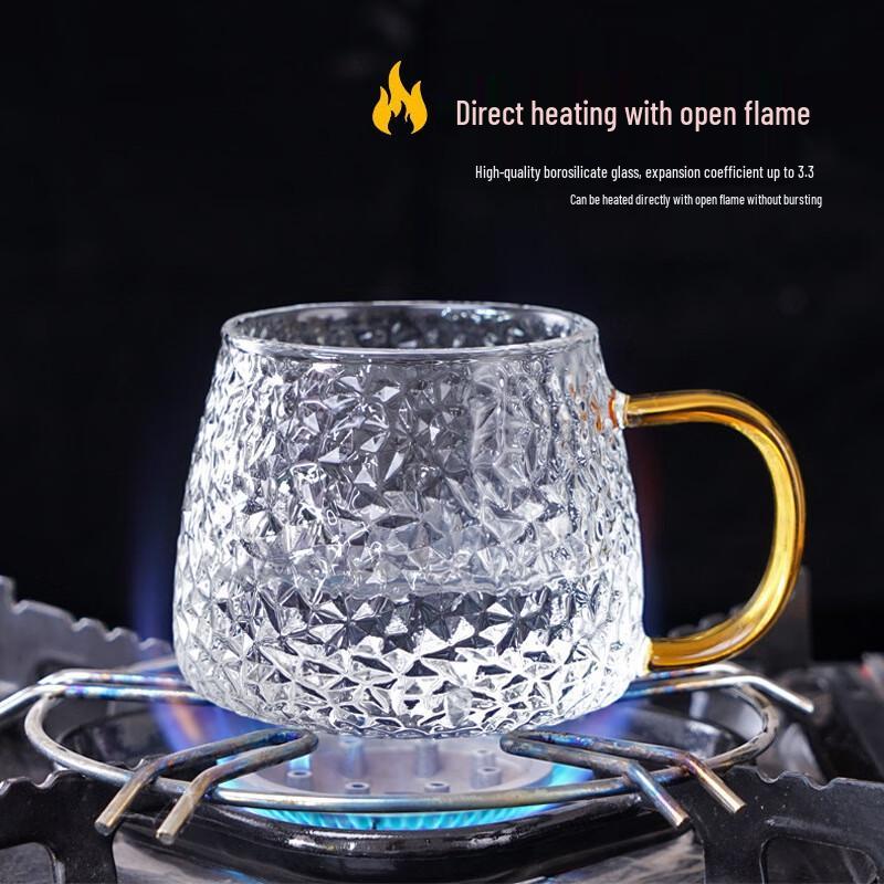 Mlecznik/Kubek do Kawy/Herbaty ze Szkła Młotkowanego