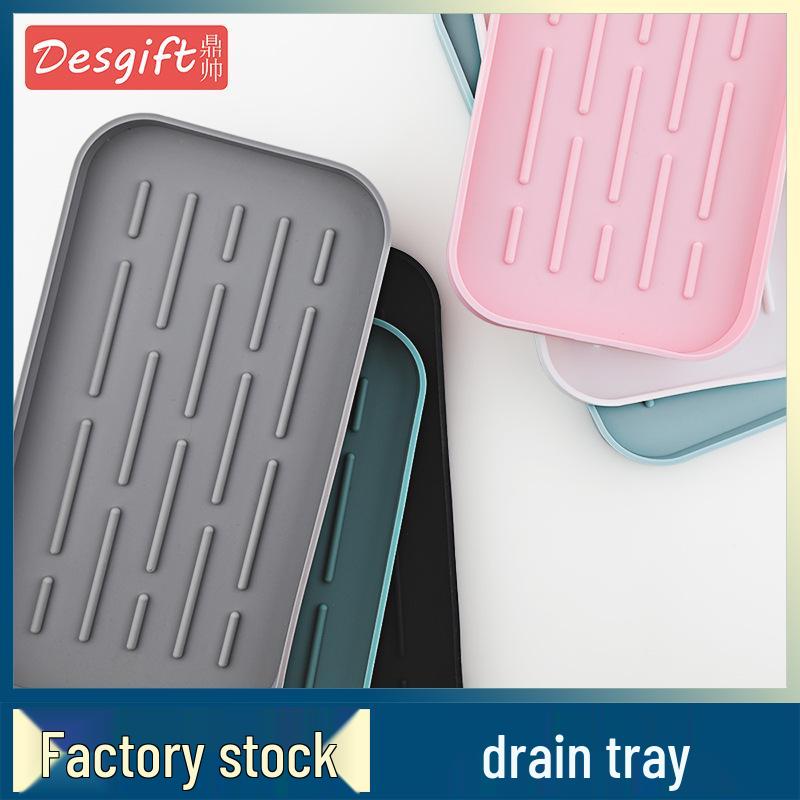 Silicone Nordic Square Draining Mat - Thick, Minimalist Kitchen Water Storage Mat for Cutlery & Cups