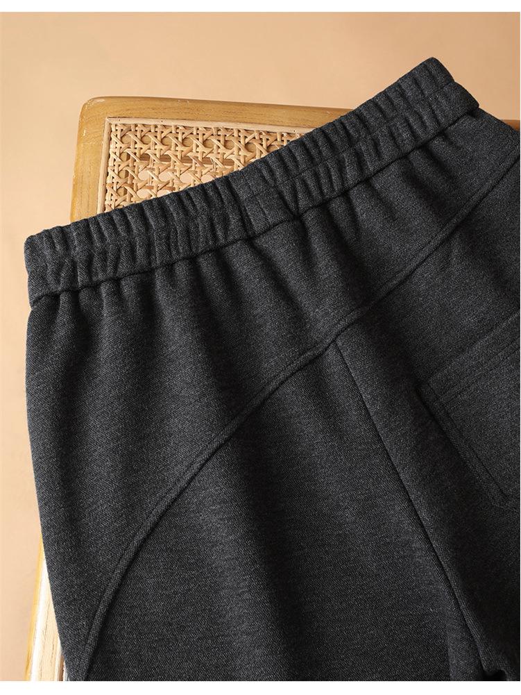 Women's Plus Size Wool-Blend Lined Harem Pants for Autumn/Winter