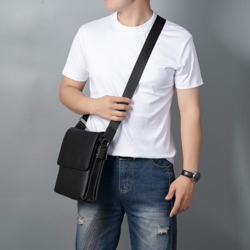 Leather Men's Single-shoulder Bag Crossbody Bag High-end Single-shoulder Crossbody Bag
