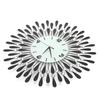 Luxury Art Dial Wall Clock Metal Living Room Digital Needle Wall Decor