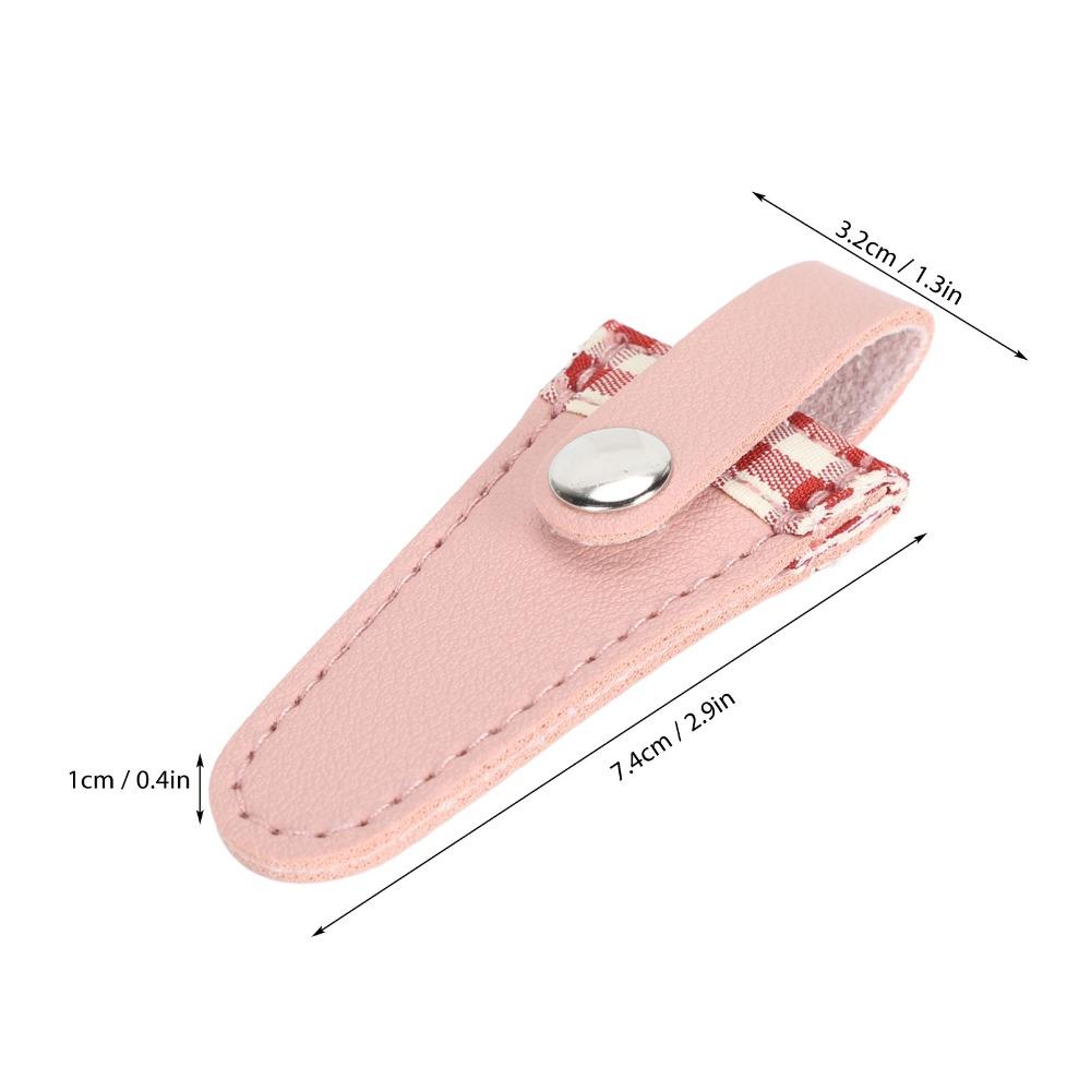 Protective Scissors Protective Cover Color Lattice PU Leather Scissors Cover For Embroidery