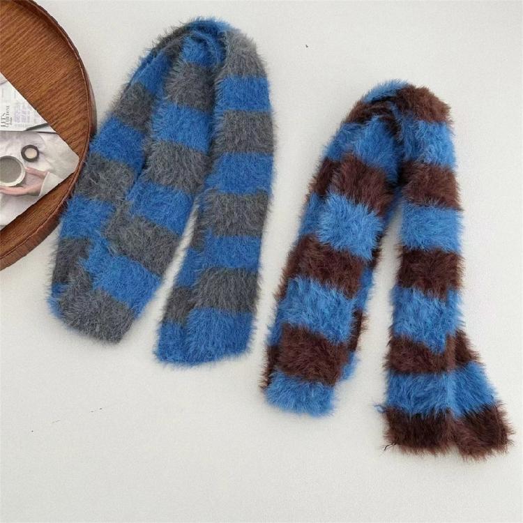 2000s Thin Scarf Harajuku Long Striped Scarf All Matching Neck Wrap Photo Neckwear