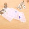 10/15 Grid Clear Plastic Box Rectangular Dustproof Tools Storage Cases Multi-functional Waterproof Packing Container Home Use